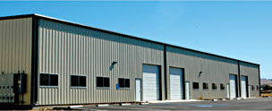 Front of a Summit Industrial Park unit