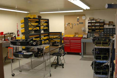 Sample unit interior workspace